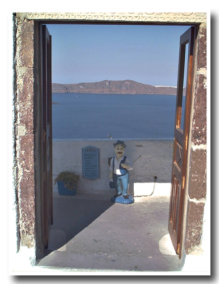 Blick auf die Caldera von Santorin